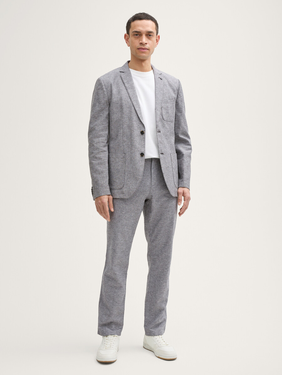 jacket with linen content