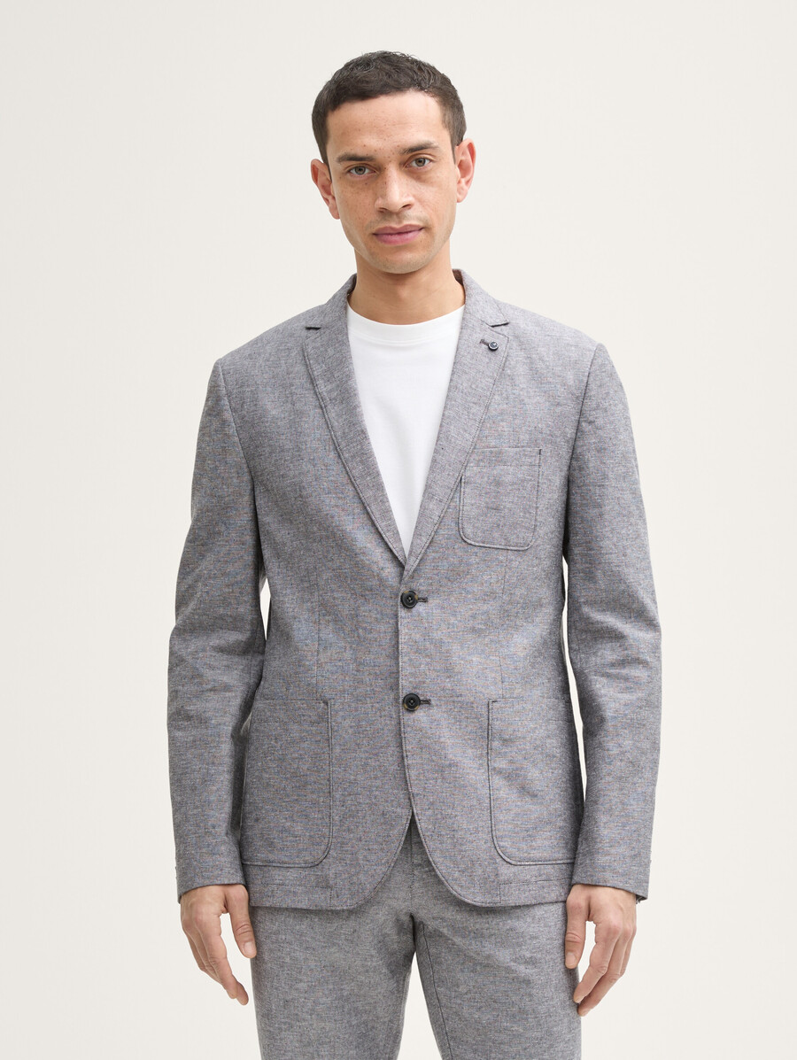 jacket with linen content