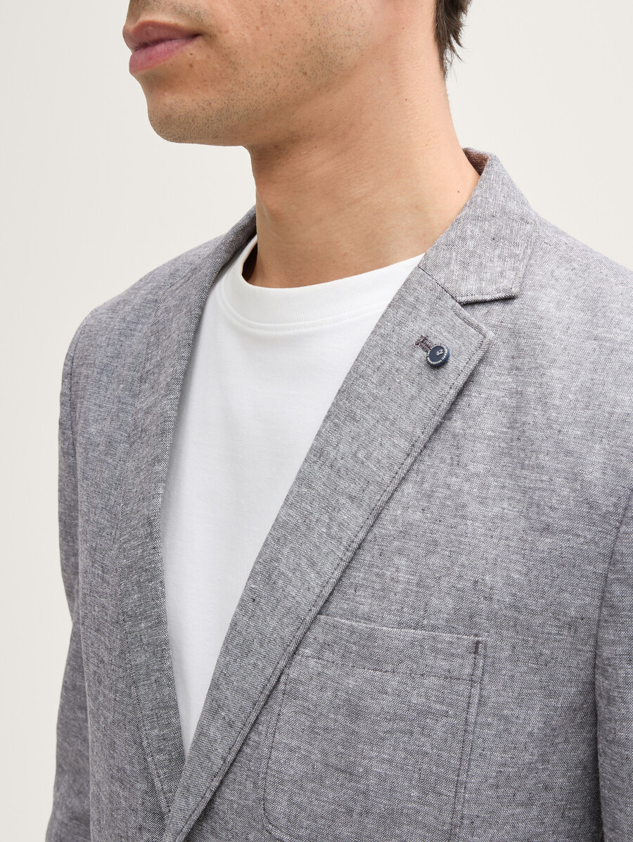 jacket with linen content
