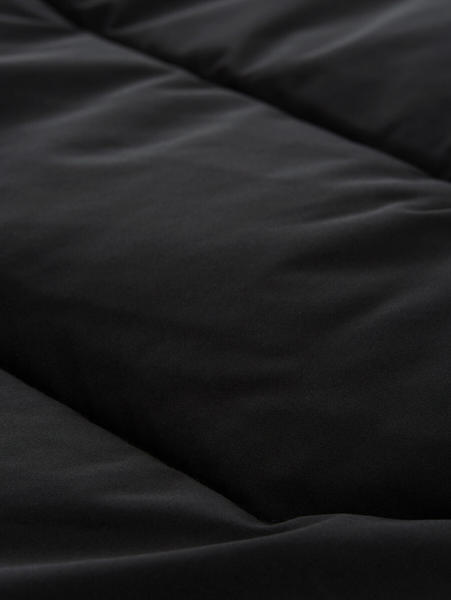 water-repellent puffer parka