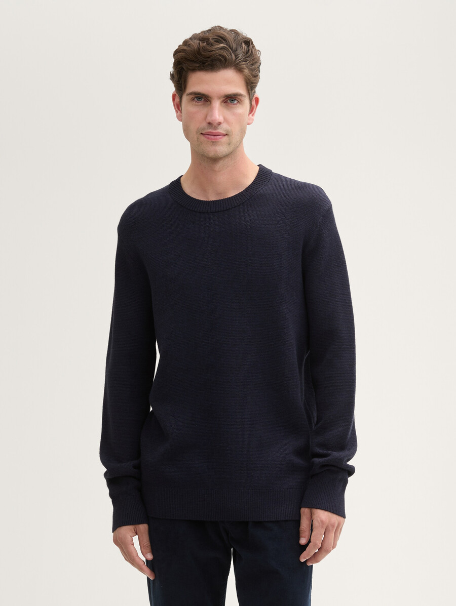 comfort wool - textured sweater