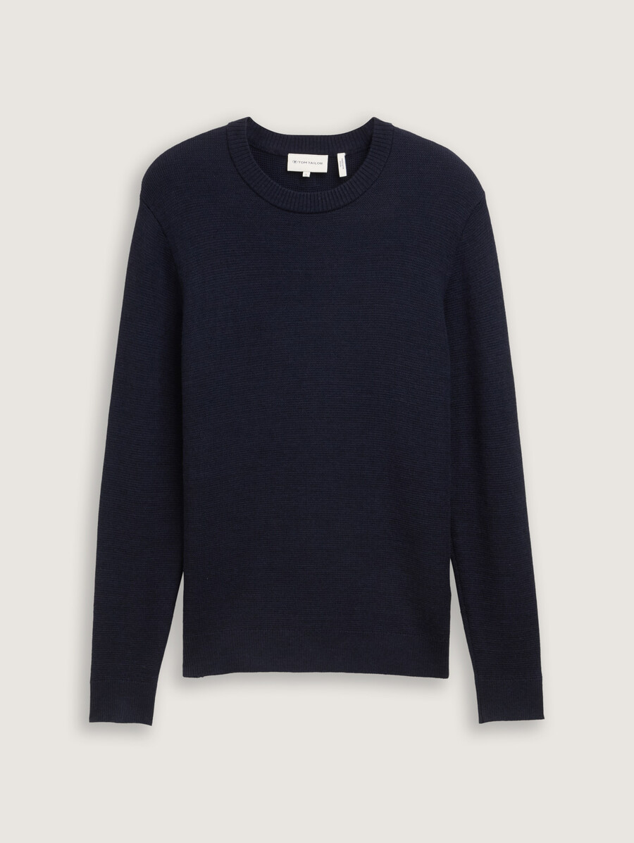 comfort wool - textured sweater