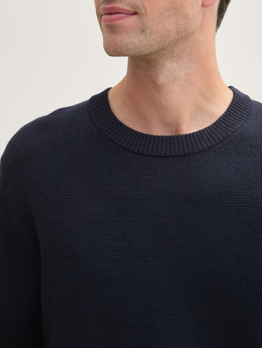 comfort wool - textured sweater