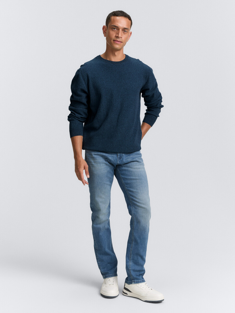 knitted jumper made from organic cotton