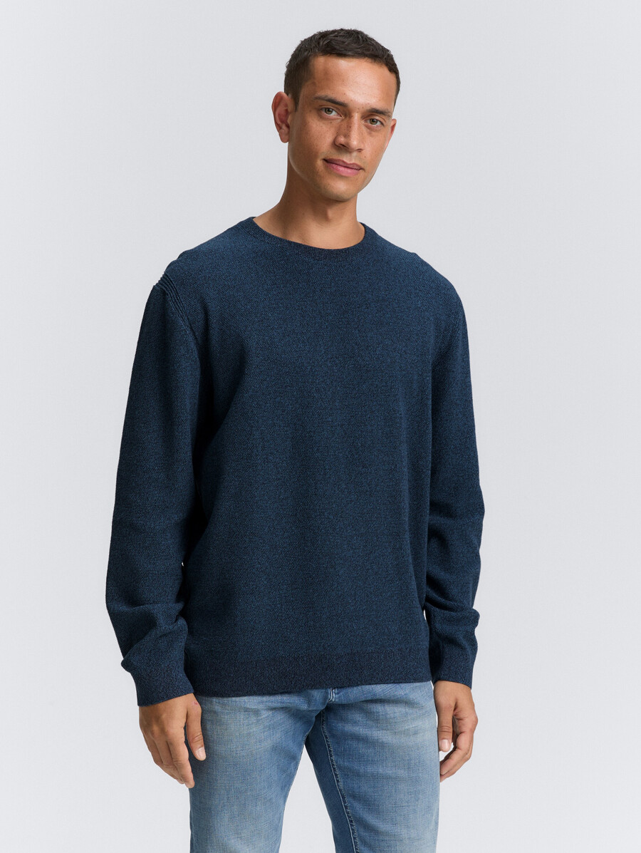 knitted jumper made from organic cotton