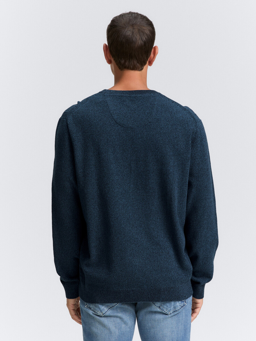 knitted jumper made from organic cotton