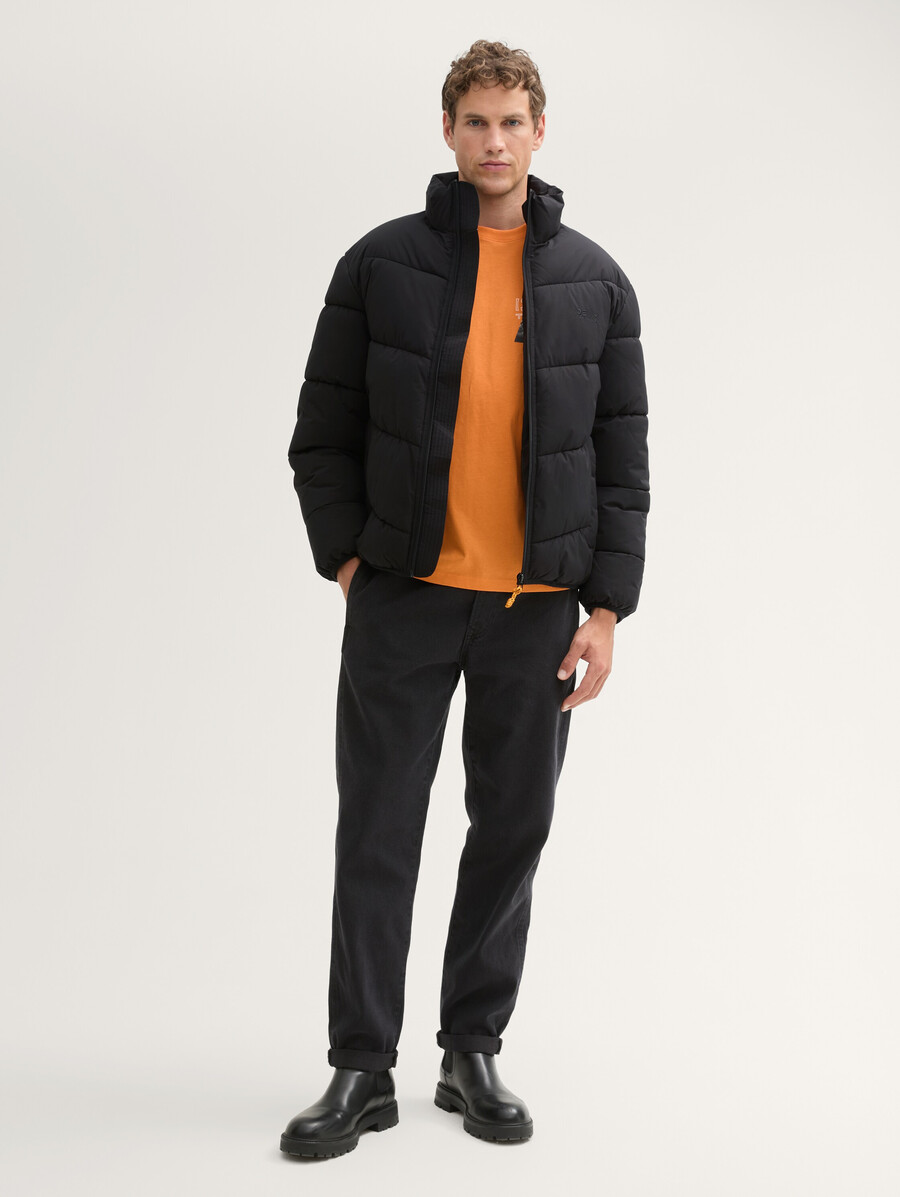 water-repellent puffer jacket