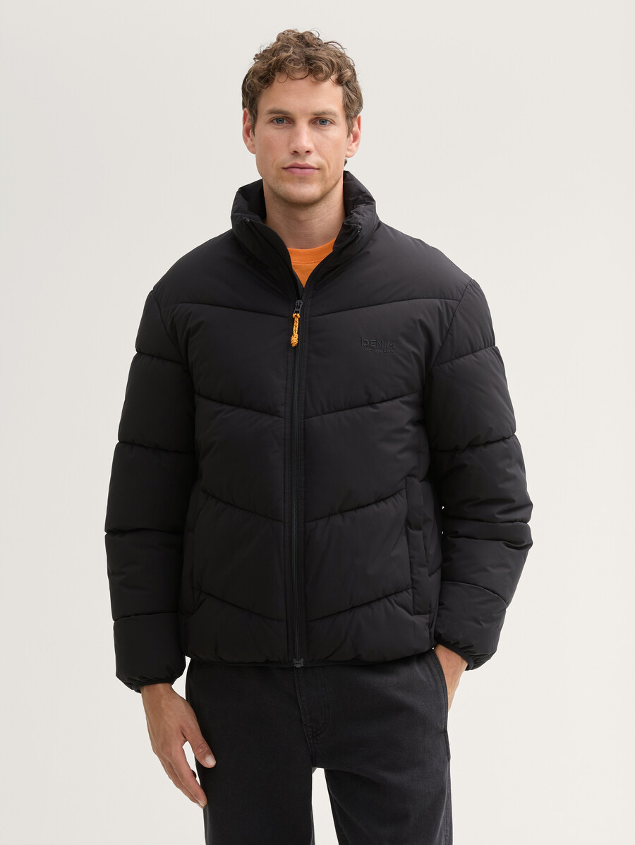 water-repellent puffer jacket