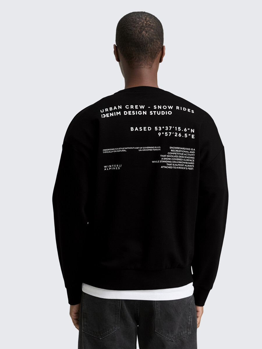 relaxed sweatshirt with print