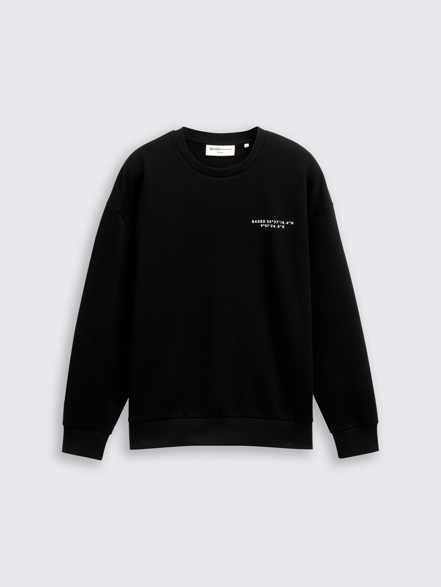 relaxed sweatshirt with print