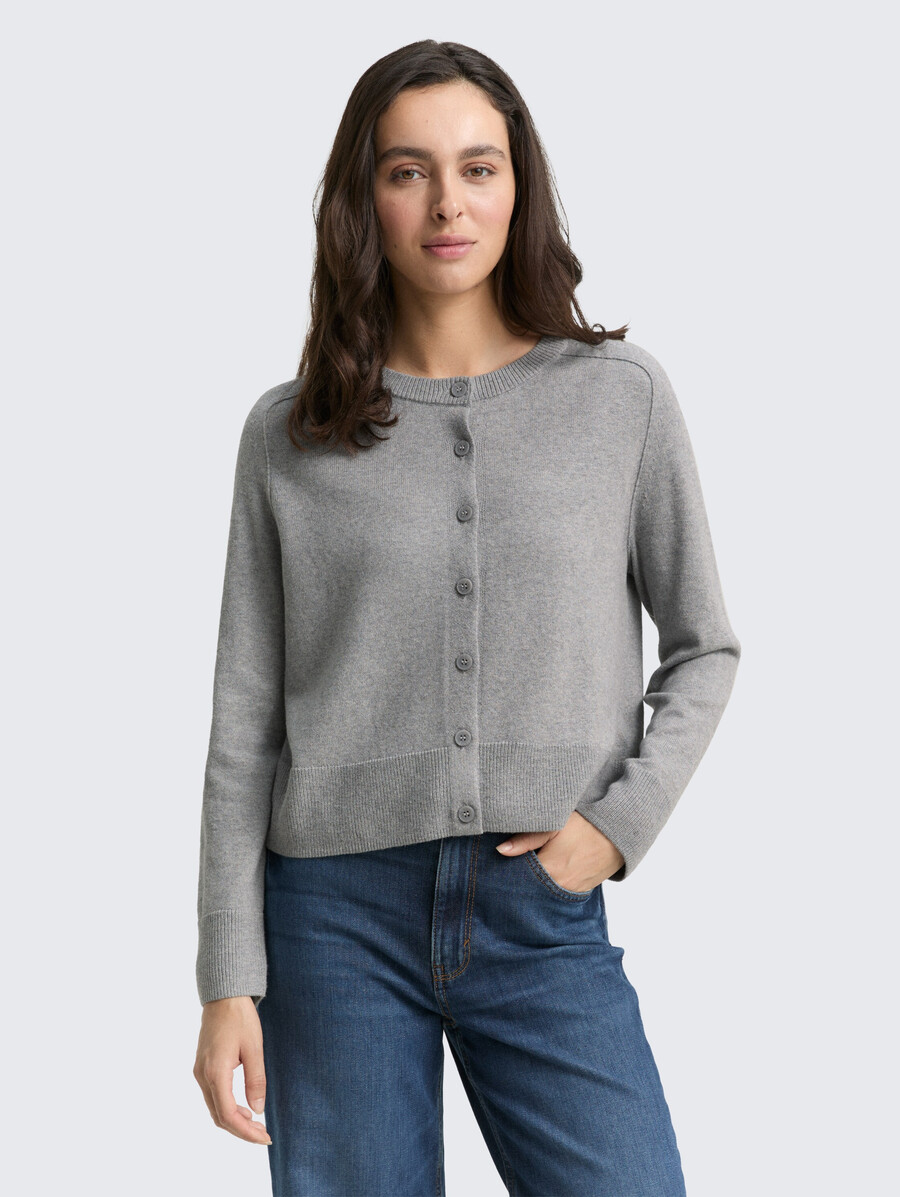 cardigan with cashmere blend