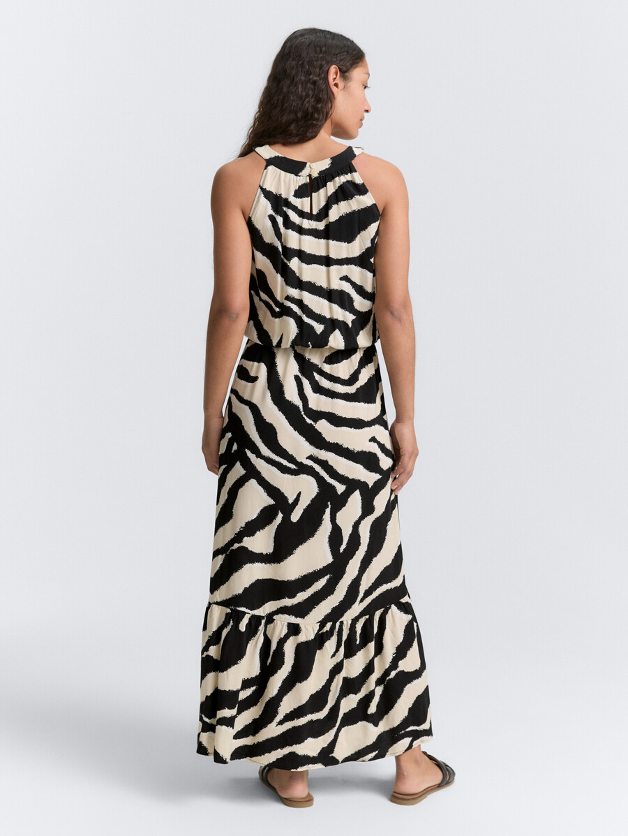 halter neck maxi dress