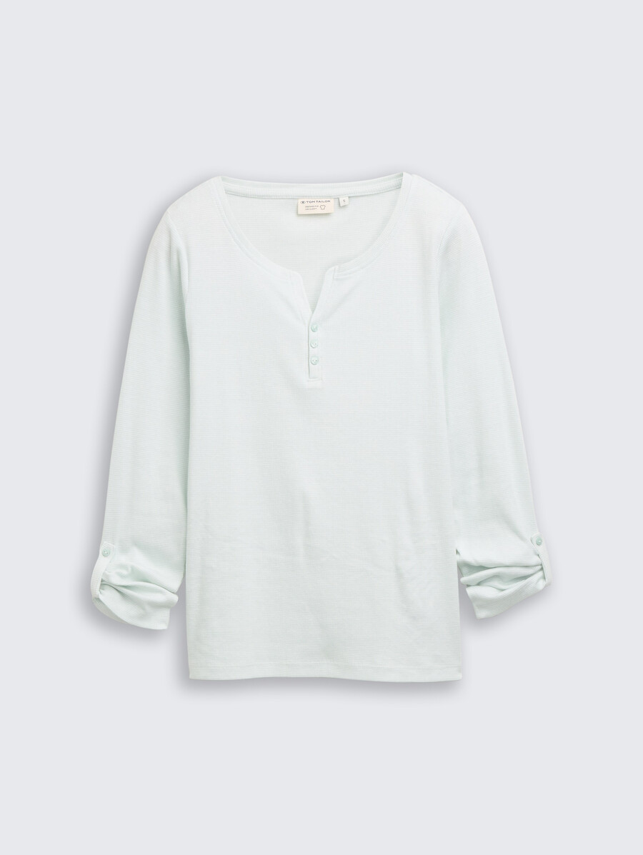 long-sleeved shirt with turn-up function