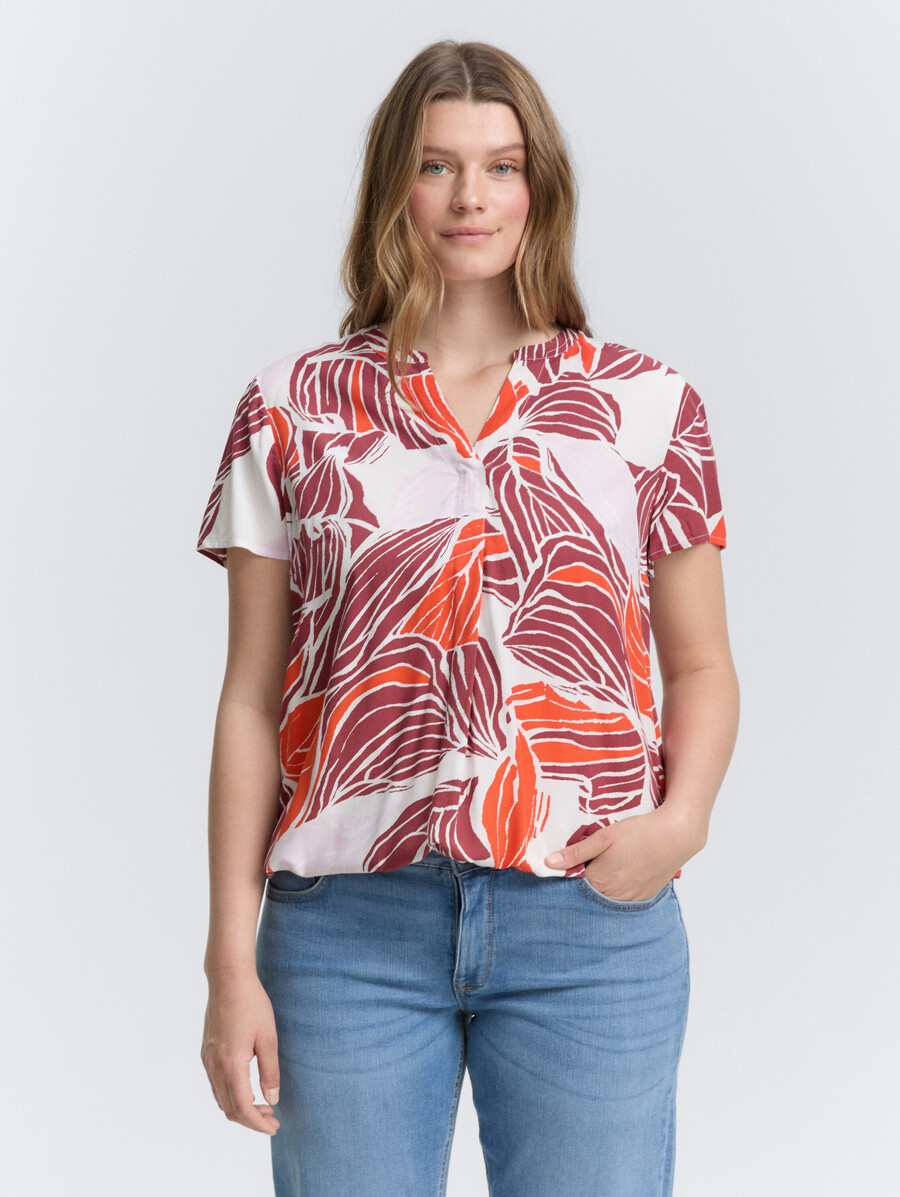 plus size - patterned blouse